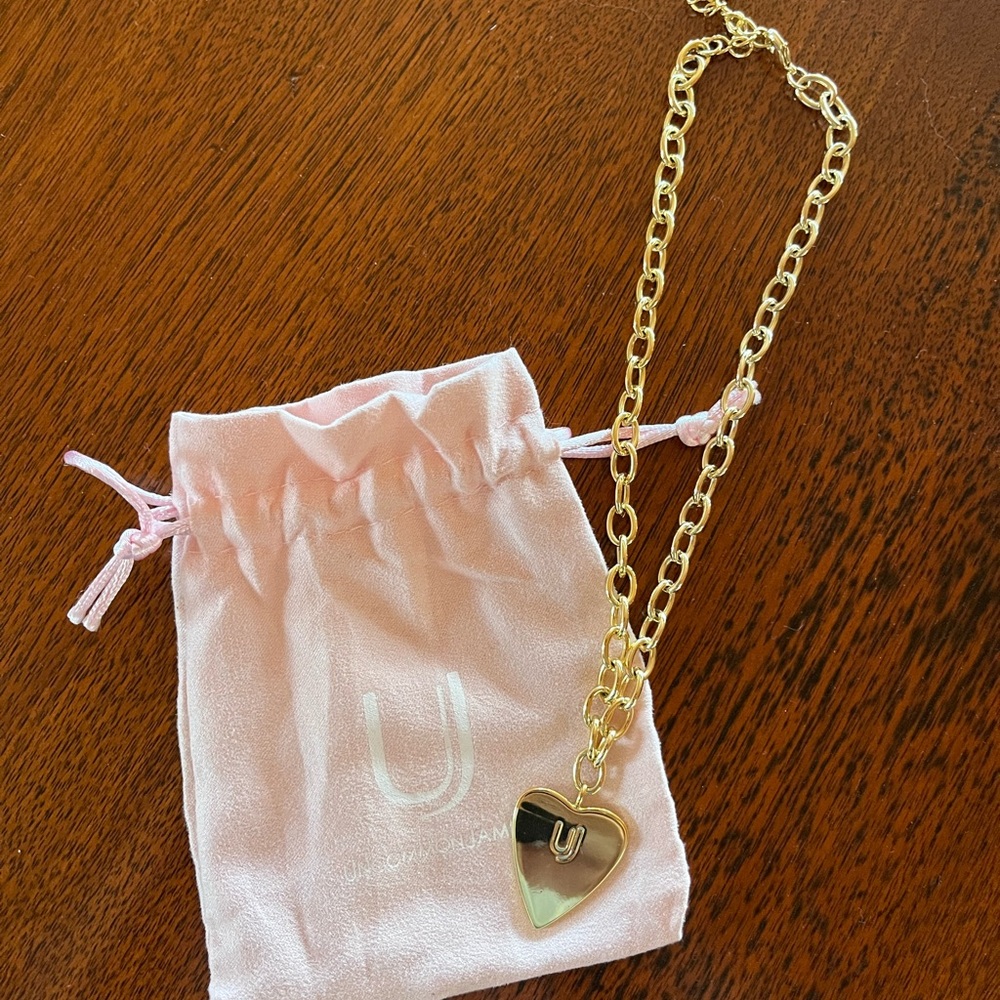 Uncommon James || “Big Love” 14K Gold Plated Heart Pendant Necklace